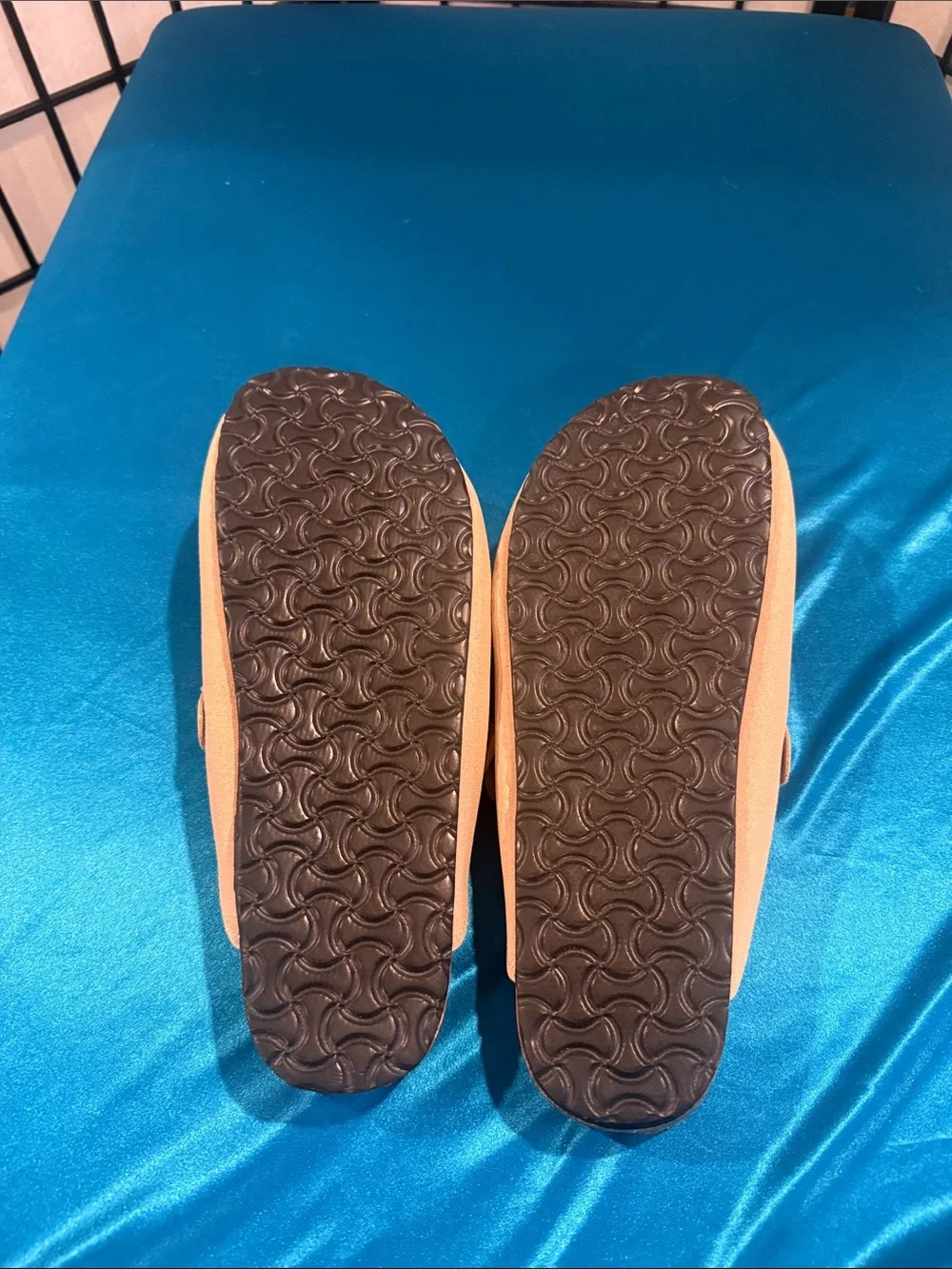 Men's Slip-On Buckle Loafers in Beige
